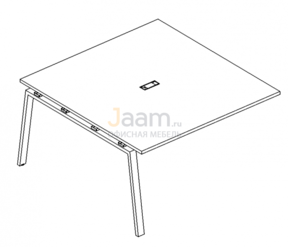 Стол для переговоров Секция стола для переговоров на металлокаркасе TRE Б3 135-1 БП