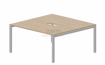 Мебель для персонала Составной стол на 2 рабочих места PEN2TV168 (2 эргономичных выреза)