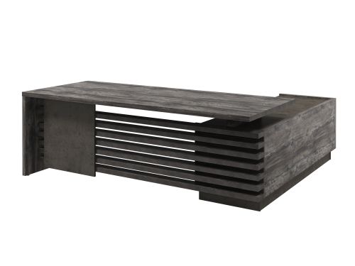 Стол с опорной тумбой, левый (без розеток) Vestar Z-222л.0000 2200x2030x750 (Сосна Пасадена/Бетон Чикаго)