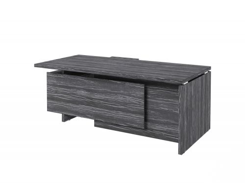 Стол руководителя с опорной тумбой Festus FI-119R.DD 1800x1900x750 (Древесина Графит)
