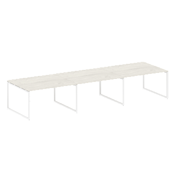 Переговорный стол 3 столешницы Metal System Style БО.ПРГ-3.3 4200x1235x750