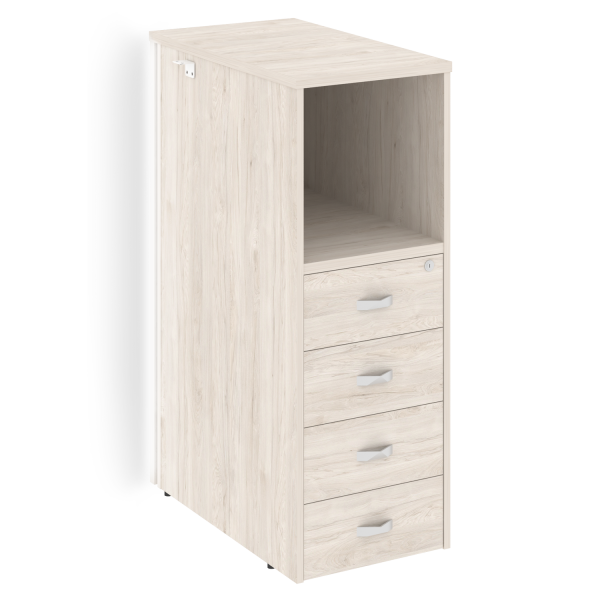 Тумба с подсветкой 4 ящика завершающая, правая Onix O.R-TV-4.SR 436x767x1185