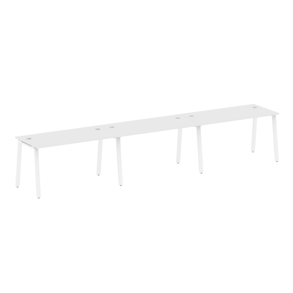 Рабочая станция на 3 рабочих места на А-образном м/к Metal System Style БА.СМ-3.3 4200x720x750