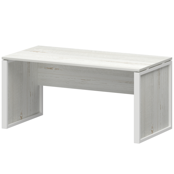 Стол руководителя Аргентум-М НТМ-160 1600x800x750 (Сосна винтер/Белый)