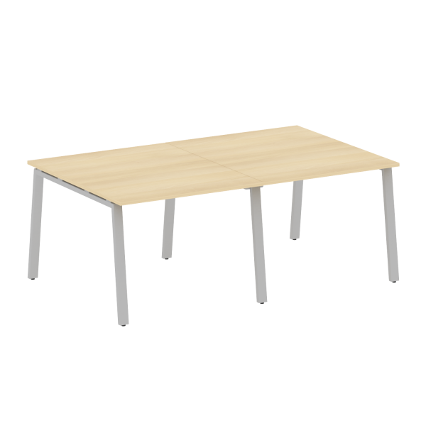 Стол для переговоров (2 столешницы) на А-образном м/к Metal System Style БА.ПРГ-2.1 2000x1235x750