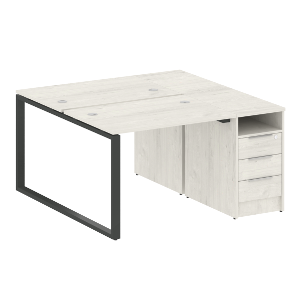 Рабочая станция Metal System Style БО.РС-СТП-2.1 1412x1475x750 (Дуб Наварра/Антрацит металл)