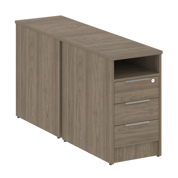 Тумба приставная двойная Metal System Style Б.ТП-2 412x1475x750