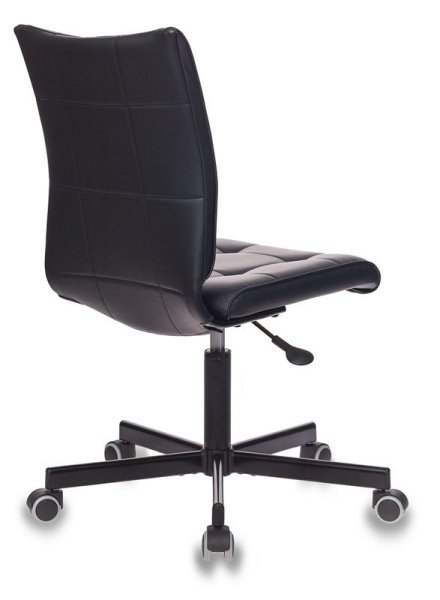 Кресло CH-330M черный Leather Black эко.кожа крестов. металл черный