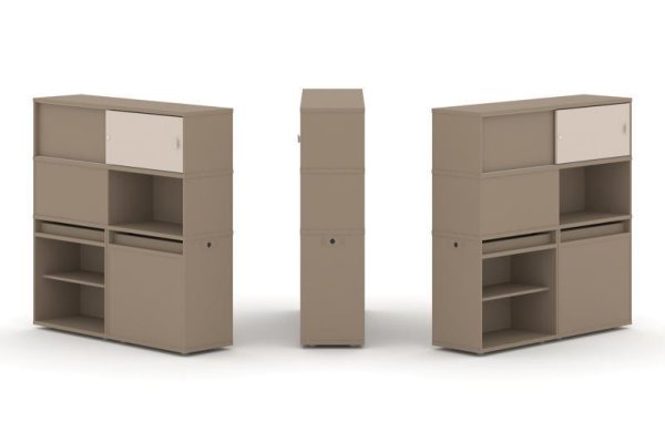 Тумба двойная + высокая надставка ES.NB.2V-28 (1500х410х1520)