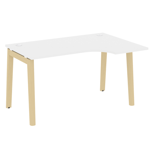 Стол эргономичный правый на деревянных опорах Onix Wood OW.SA-2R 1380x980x750