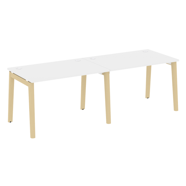 Рабочая станция на деревянных опорах Onix Wood OW.RS-2.2.8 2360x800x750