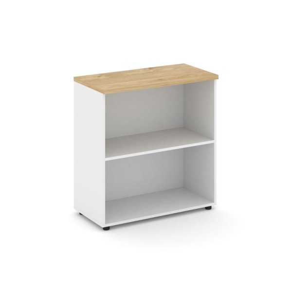 Стеллаж низкий широкий SN.STS-300 (796х400х833) (Белый/Тиквуд Светлый)
