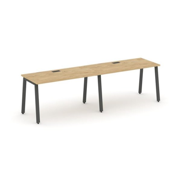 Рабочая станция 1 сторонняя SN-6A.ORS-014 (3160х700х750) (Тиквуд Светлый/Металл Антрацит)