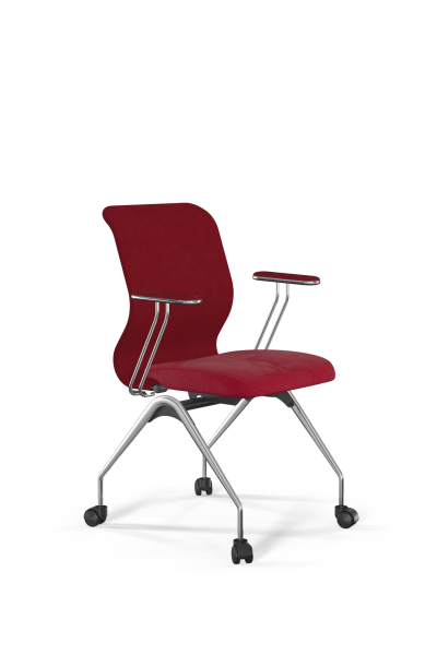 Кресло для руководителя Метта Sit 8 Mr4-4T - Vivaldi /Uh00/Wh12/T4mV-c(F53.W02) (Красный)