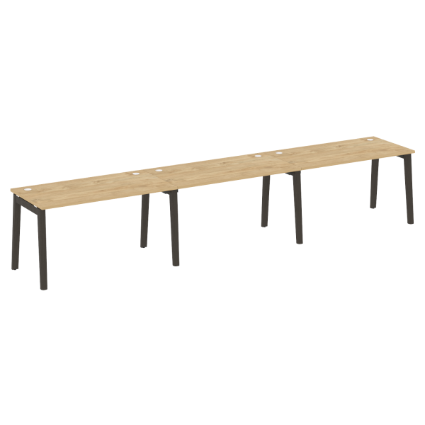 Рабочая станция на деревянных опорах Onix Wood OW.RS-3.3.7 4140x720x750