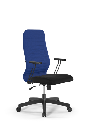 Кресло для руководителя Метта Sit 8 B2-10T - UMF(X1) /Uh02/Wh00/T1bp-b(M09.B02.G15.W01) (Синий | Черный)