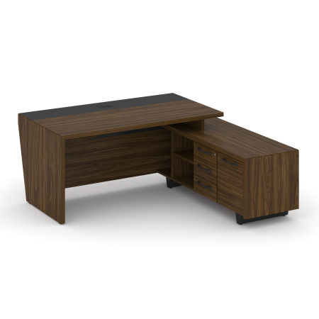 Стол руководителя с тумбой Corner COR.SRT-18 (R) (1800x1800x750)