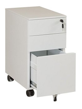 Тумба выкатная узкая Юнимет Офисный шкаф PF-300 300x520x600