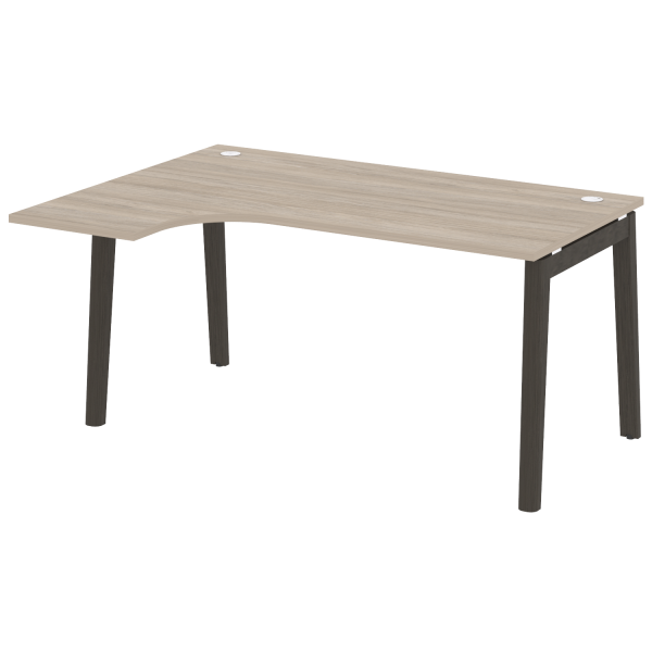 Стол эргономичный левый на деревянных опорах Onix Wood OW.SA-4L 1580x1180x750