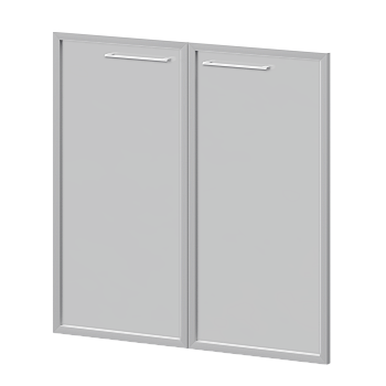 Фасады рамочные стеклянные Кортез KZF-28RS(Б) 784x20x780