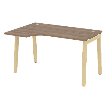 Стол эргономичный левый на деревянных опорах Onix Wood OW.SA-2L 1380x980x750