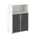 Шкаф для документов со стеклом черным LT.ST-2.2 R black