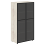 Шкаф со стеклянными дверьми LOFTIS LMC 80.2 800х430х1517