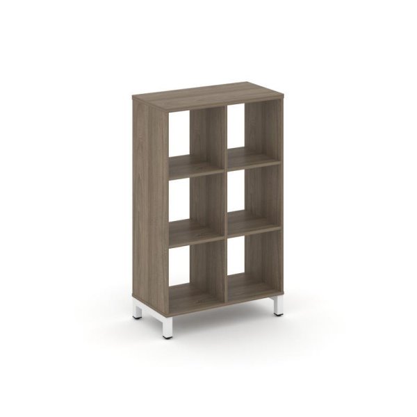 Каркас стеллажа 3 яруса SN.KS-320 (754х400х1248) (Вяз Благородный/Металл Белый)
