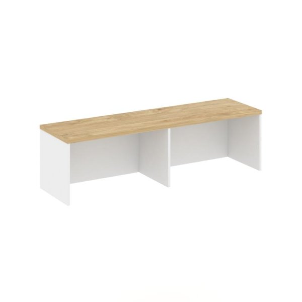 Надставка на тумбу 1 ярус SN.NT-103 (1632х400х400) (Белый/Тиквуд Светлый)
