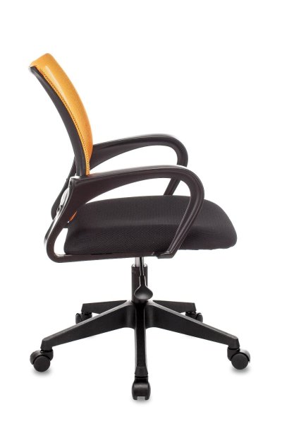 Кресло офисное TopChairs ST-Basic сетка/ткань оранжевый (Компьютерное кресло ST-Basic оранжевый)