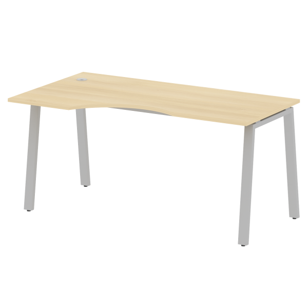 Стол криволинейный левый Metal System Style БА.СА-1 Л 1600x900x750