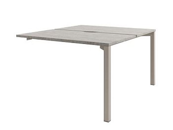 Стол-тандем на металлокаркасе, конечная секция Solution D-403 1200x1432x750