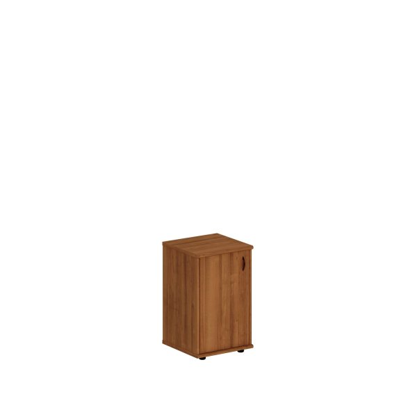 Шкаф закрытый узкий низкий Престиж Исп.02 470x460x750 (Темный орех)