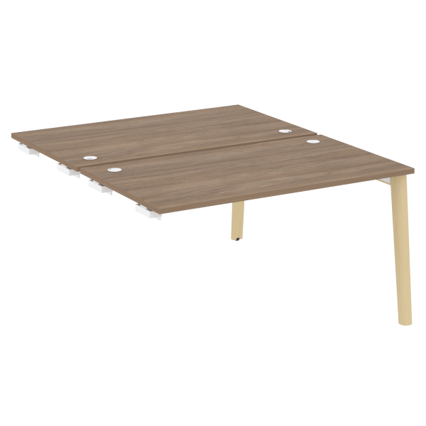 Стол-приставка двойной на деревянных опорах Onix Wood OW.D.SPR-3.8 1380x1635x750