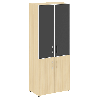 Шкаф для документов со стеклом черным LT.ST-1.2 R Black