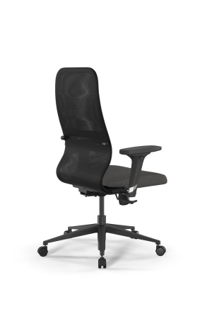 Кресло для руководителя Метта SynchroSit 8 B2-9D - X2+Bahama /Uh00/Wh12/D02P(M20.B11.G19.W02) (Темно-серый | Черный)