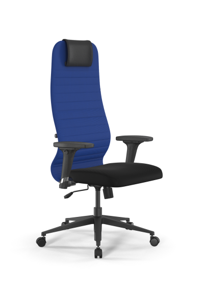 Кресло для руководителя Метта Sit 8 B1-10D - UMF(X1) /Uh02/Wh00/D02P(M09.B11.G19.W02) (Синий | Черный)