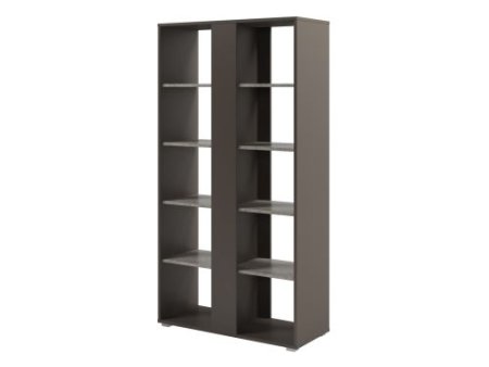 Стеллаж с планкой высокий Solution D-74 950x396x1820 (Бетон/Трюфель)