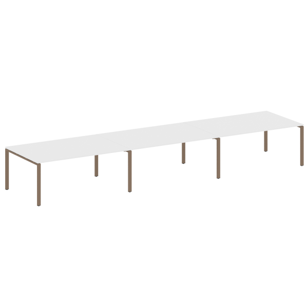 Переговорный стол 3 столешницы Metal System Style БП.ПРГ-3.5 5400x1235x750