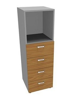 Шкаф средний, 4 ящика Z2 IDE143M 430x450x1310