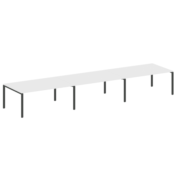Переговорный стол 3 столешницы Metal System Style БП.ПРГ-3.5 5400x1235x750