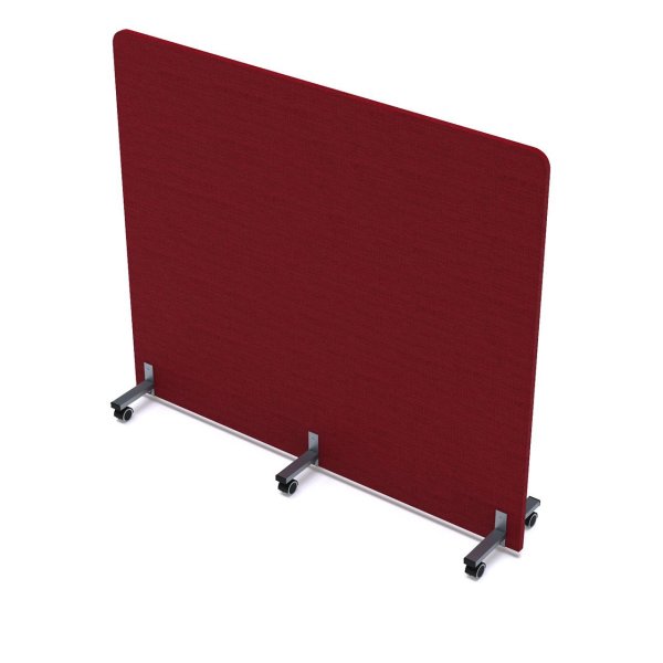 Акустическая мобильная перегородка SOFTOffice 011.МП.1614 1600x377x1400 (Red)