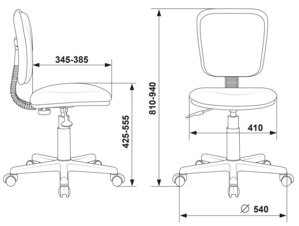 Кресло CH-204NX синий 26-21 крестов. пластик