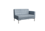 Секция с подлокотником двухместная FR-SP-02 (L)