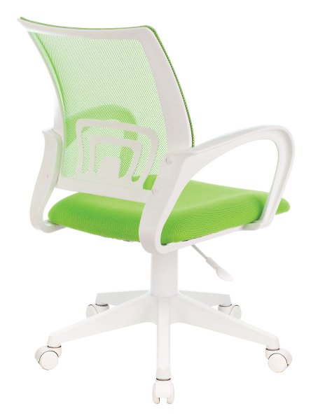 Кресло CH-W695NLT салатовый TW-03A TW-18 сетка/ткань крестов. пластик пластик белый