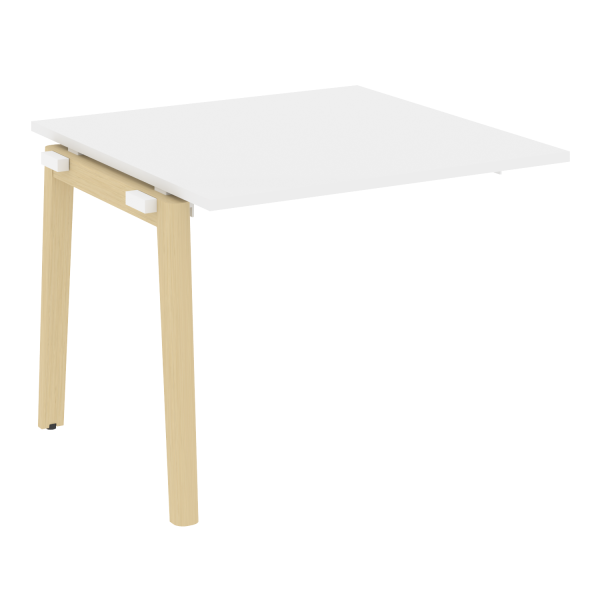 Проходной наборный элемент переговорного стола на деревянных опорах Onix Wood OW.NPRG-1 980x980x750