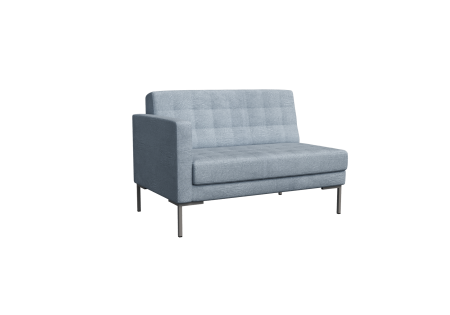 Секция с подлокотником двухместная FR-SP-02 (R)