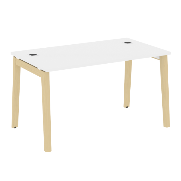 Стол руководителя на деревянных опорах Onix Wood Direct OW.SRR-3.8 1380x800x750