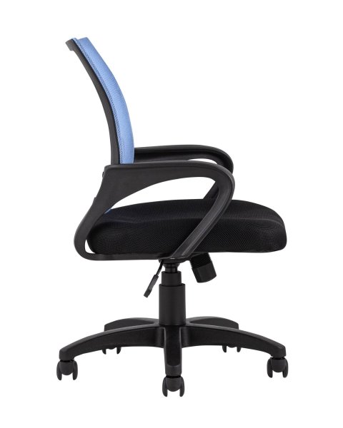 Кресло офисное TopChairs Simple голубое (Компьютерное кресло Simple голубой)