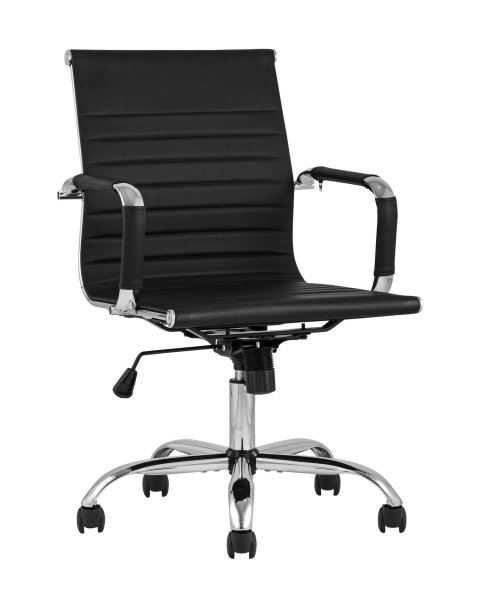 Кресло офисное TopChairs City S черное (Компьютерное кресло City черный)